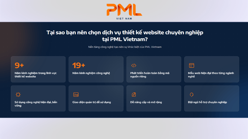 Nền tảng công nghệ tạo nên sự khác biệt của PML Vietnam