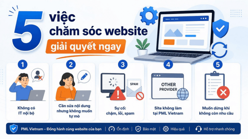 goi cham soc website pml